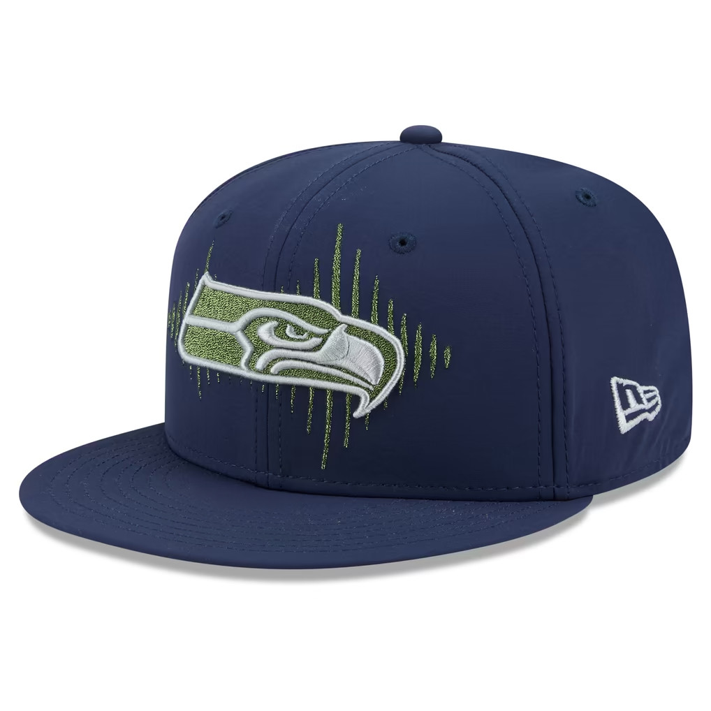 Seattle Seahawks Merch 2026 New Era College Navy Seattle Seahawks Rivalries Snapback Hat Gifts