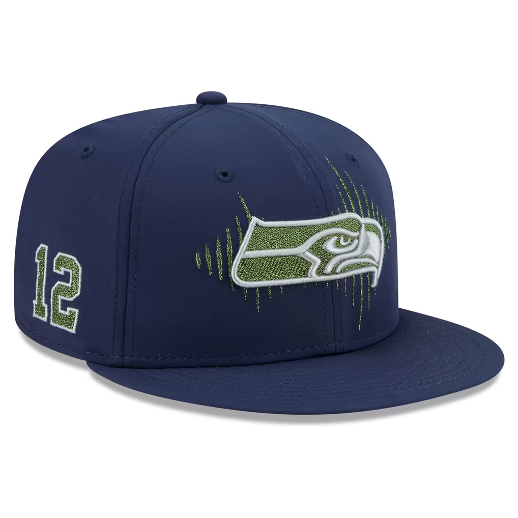 Seattle Seahawks Merch 2026 New Era College Navy Seattle Seahawks Rivalries Snapback Hat Gifts