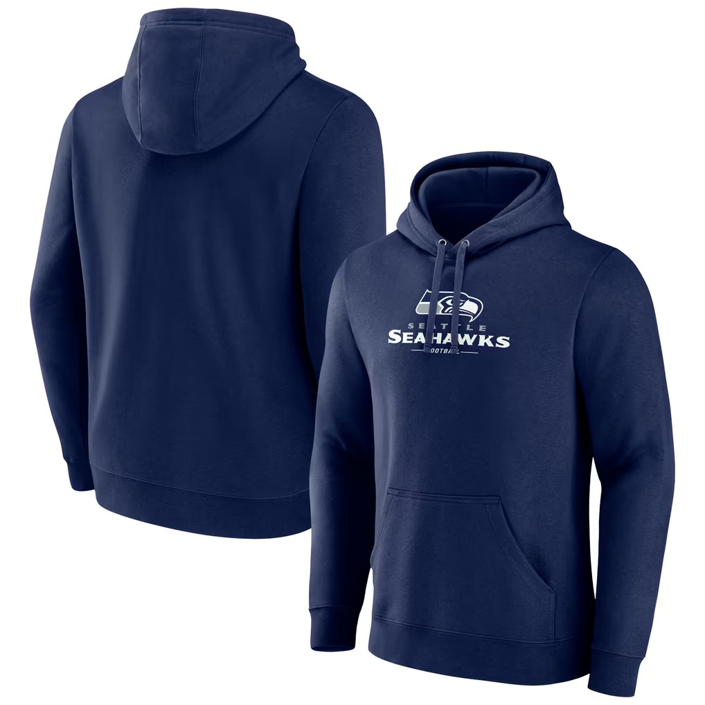 Seattle Seahawks Merch 2026 Seattle Seahawks Logo Team Lockup Hoodie Gift For Football Fans