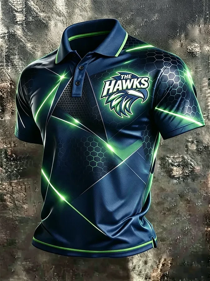 Seattle Seahawks Merch The Hawks Seattle Football Polo Shirt Game Day Apparel Men Gifts For Fans