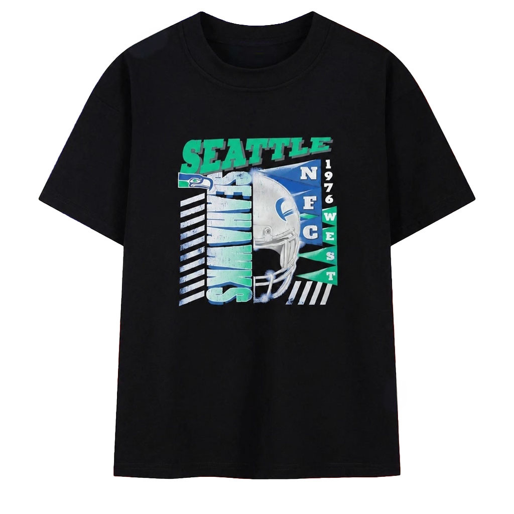Seattle Seahawks NFC West 1976 Logo T-Shirt Seattle Seahawks Merch American Football Gift Ideas