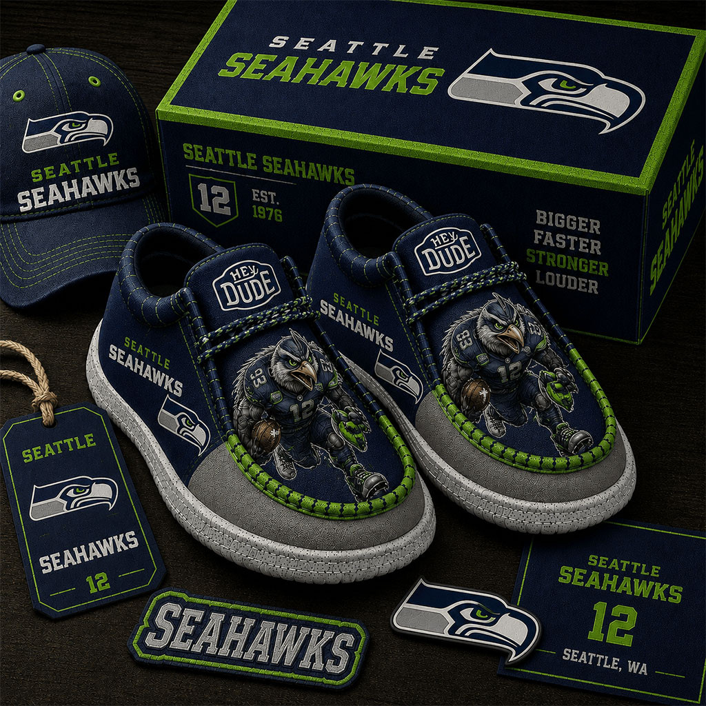 Seattle Seahawks Shoes The 12s Loafers Seattle Seahawks Merch Football Fan Gift Ideas
