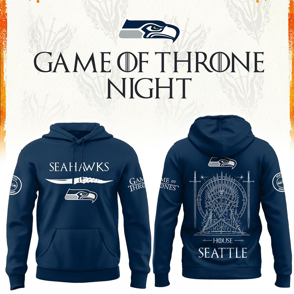 Seattle Seahawks x Game Of Thrones 2026 House Of The Dragons Hoodie Seahawks Merch Fan Gifts