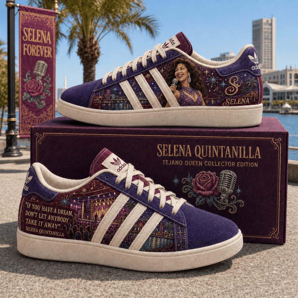 Selena Quintanilla Shoes If You Have Dream Don't Let Anybody Take It Away Sneakers Selena Merch