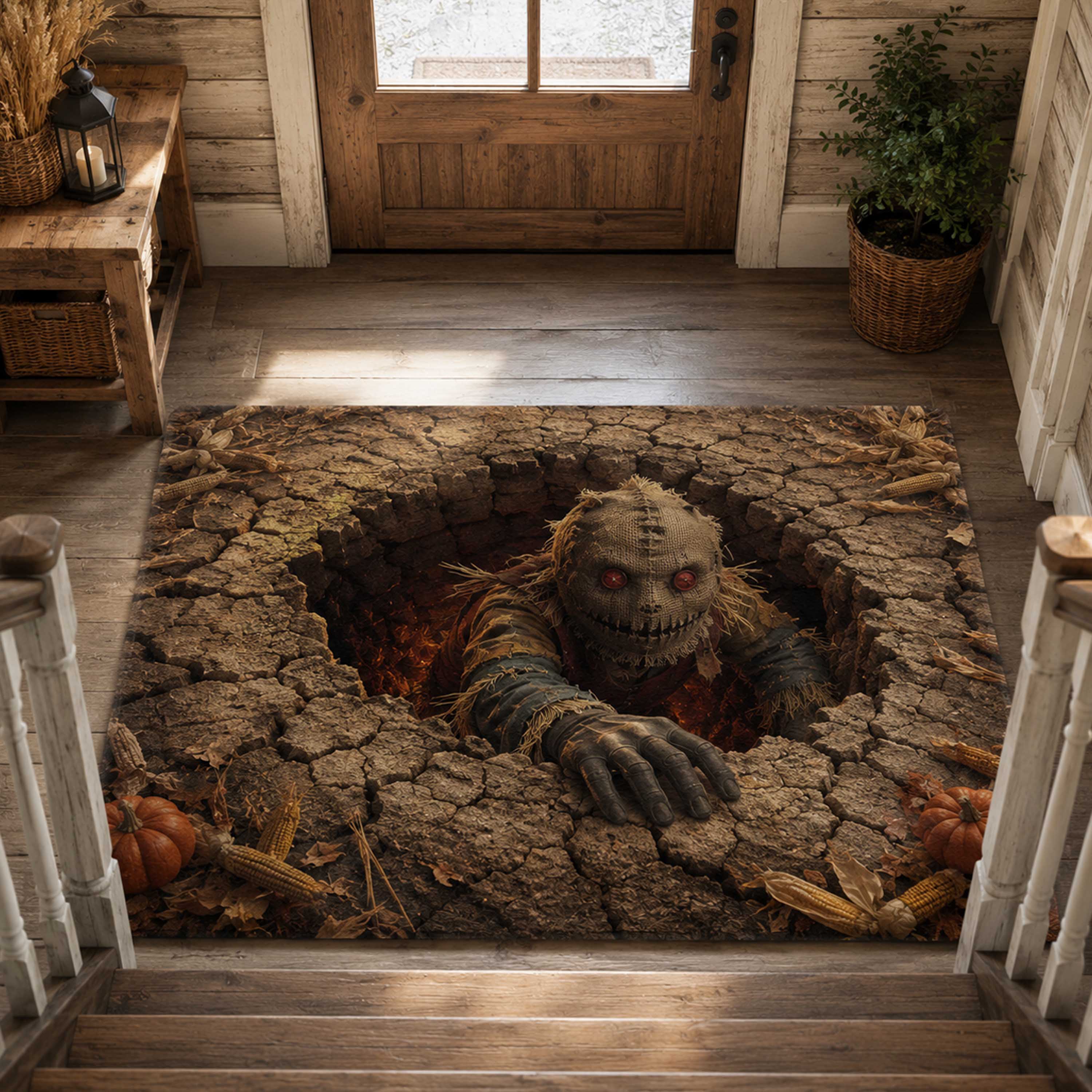 Shadow Crawl Area Rug Cozy Halloween Decor Birthday Halloween Gifts