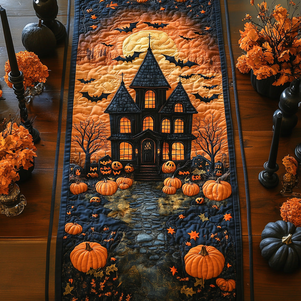 Shadow Porch Quilted Table Runner Kitchen Table Decor Good Gifts For Halloween Shadow Porch Quilted Table Runner Kitchen Table Decor Good Gifts For Halloween