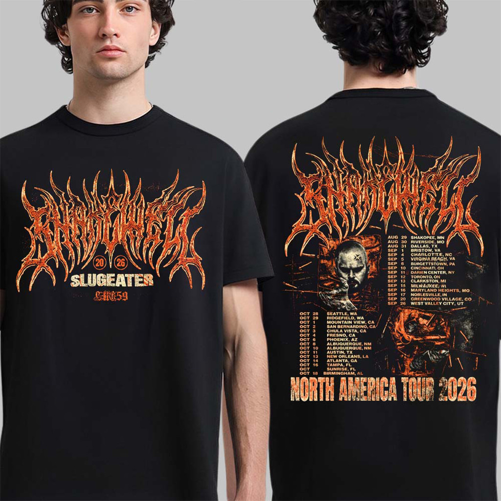 Shakewell Slugeater North America Tour 2026 T-Shirt Shakewell Merch Presents For Music Lovers Shakewell Slugeater North America Tour 2026 T-Shirt Shakewell Merch Presents For Music Lovers