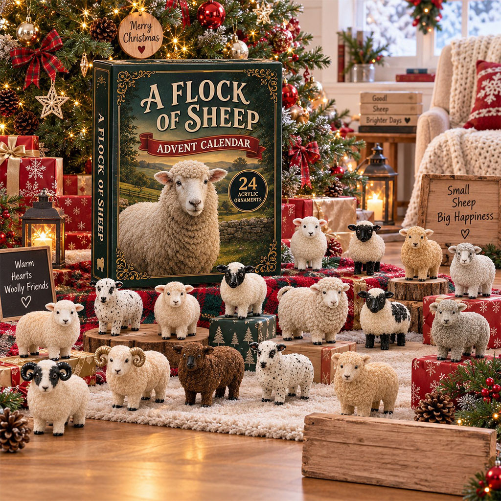 Sheep Advent Calendar 2026 24 Days Christmas Mystery Ornaments Farm Animal Lover Holiday Gift Sheep Advent Calendar 2026 24 Days Christmas Mystery Ornaments Farm Animal Lover Holiday Gift