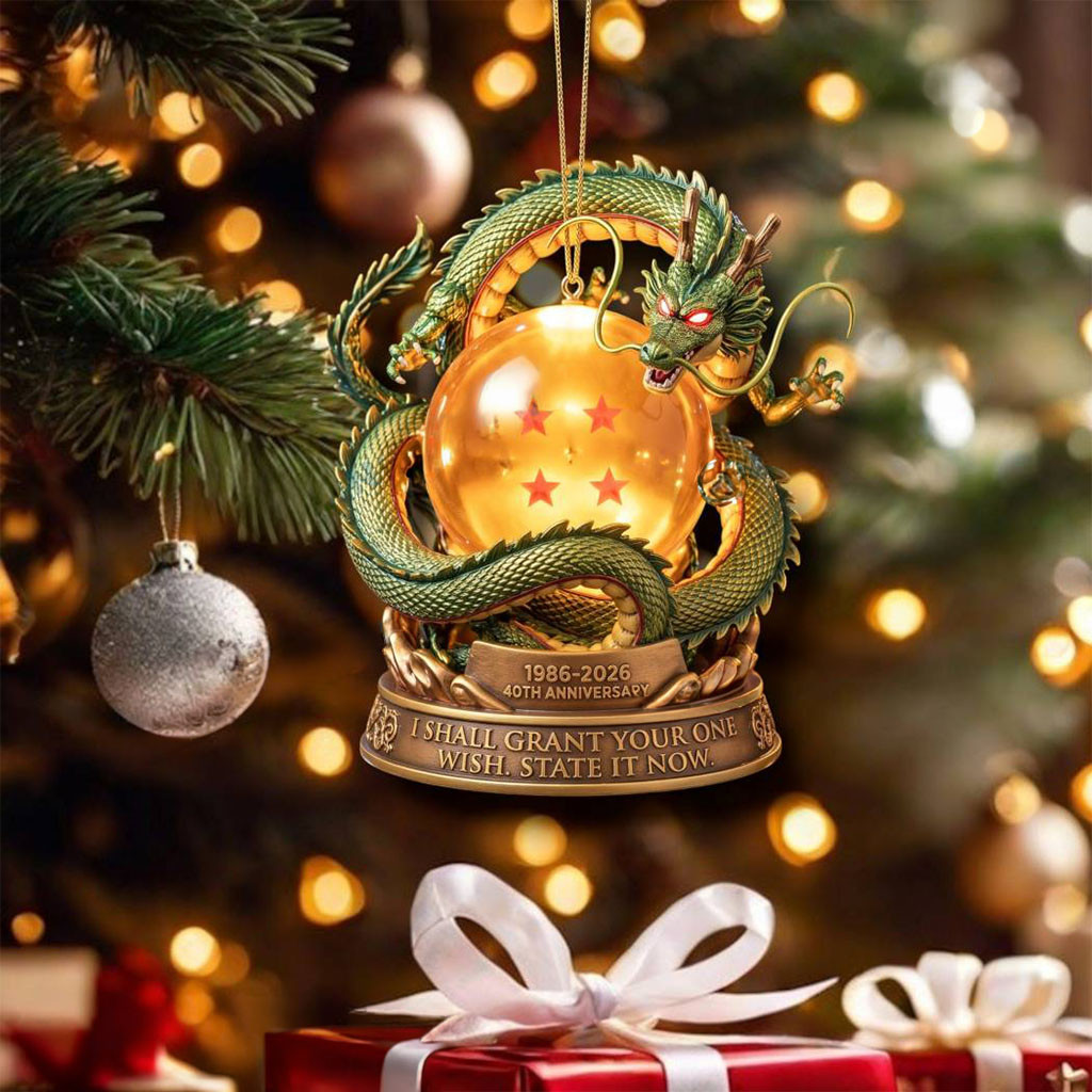Shenron 1986 2026 40th Anniversary Christmas Ornament Dragon Ball Merch Xmas Home Decor