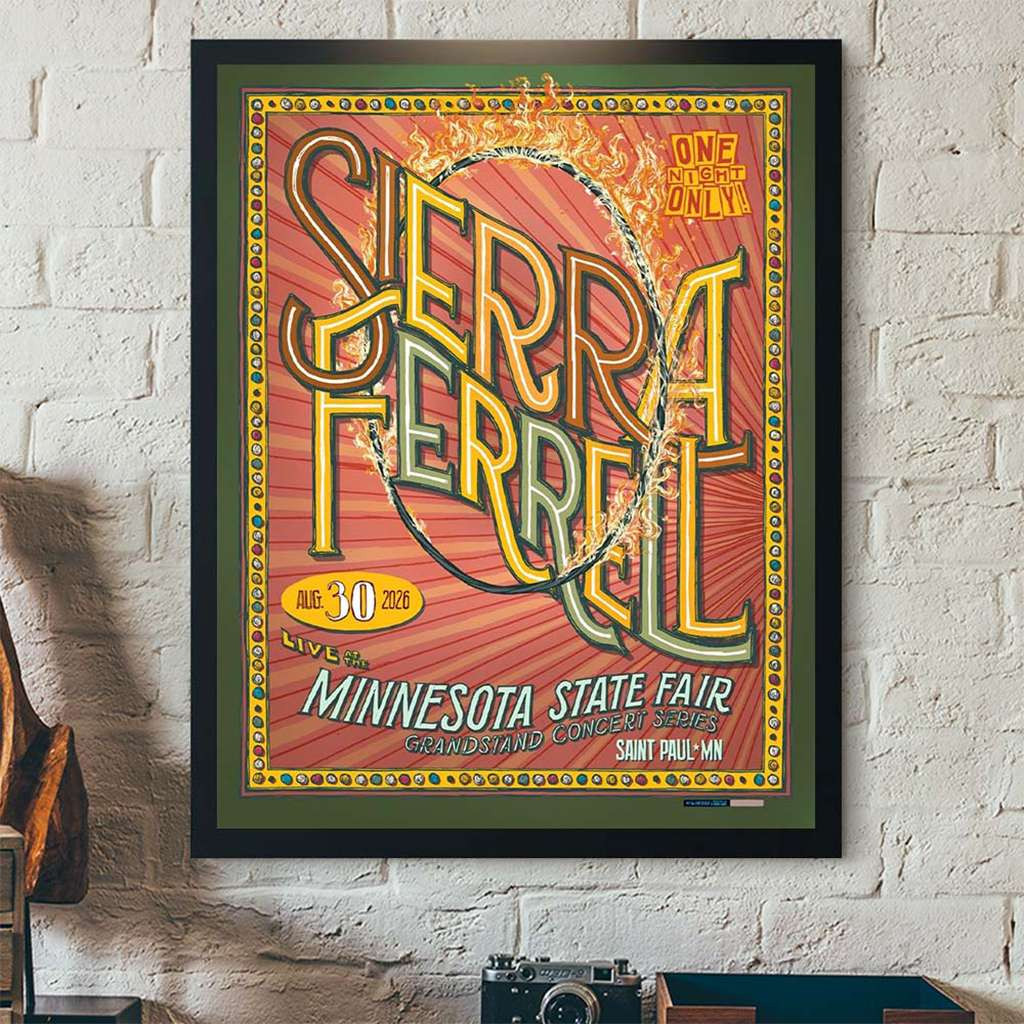 Sierra Ferrell Saint Paul MN 2026 Event Poster Sierra Ferrell Merch Wall Art Decor