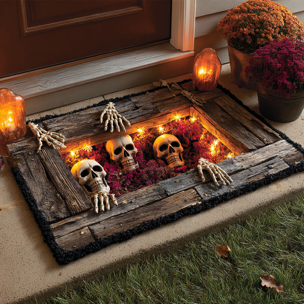 Skeleton Sewer Escape Doormat Scary Doormat Welcome Decor Good Gifts For Halloween