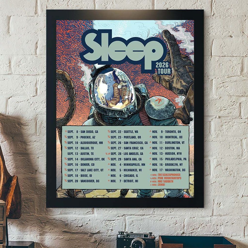 Sleep Hemphispheres 2026 North America Tour Schedule Dates Poster Sleep Merch Wall Art Decor