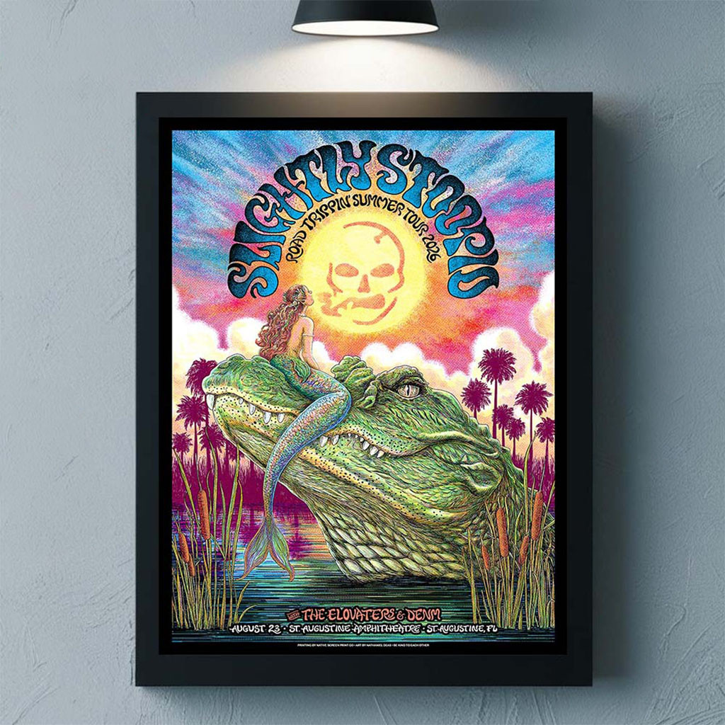 Slightly Stoopid St Augustine Florida 2026 Event Poster Slightly Stoopid Merch Rock Fans Gifts