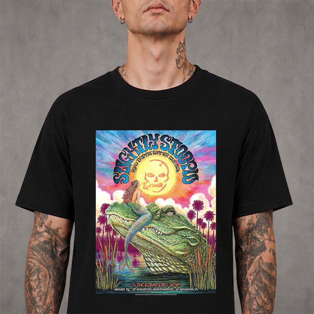 Slightly Stoopid St Augustine Florida 2026 Event Shirt Slightly Stoopid Merch Rock Fan Gear