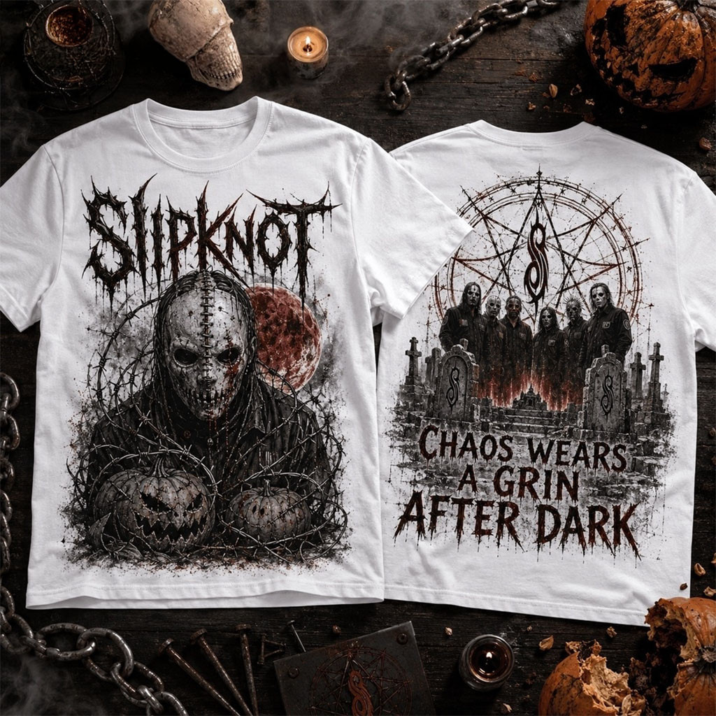 Slipknot Chaos After Dark Halloween T-Shirt Slipknot Merch Present For Band Fans