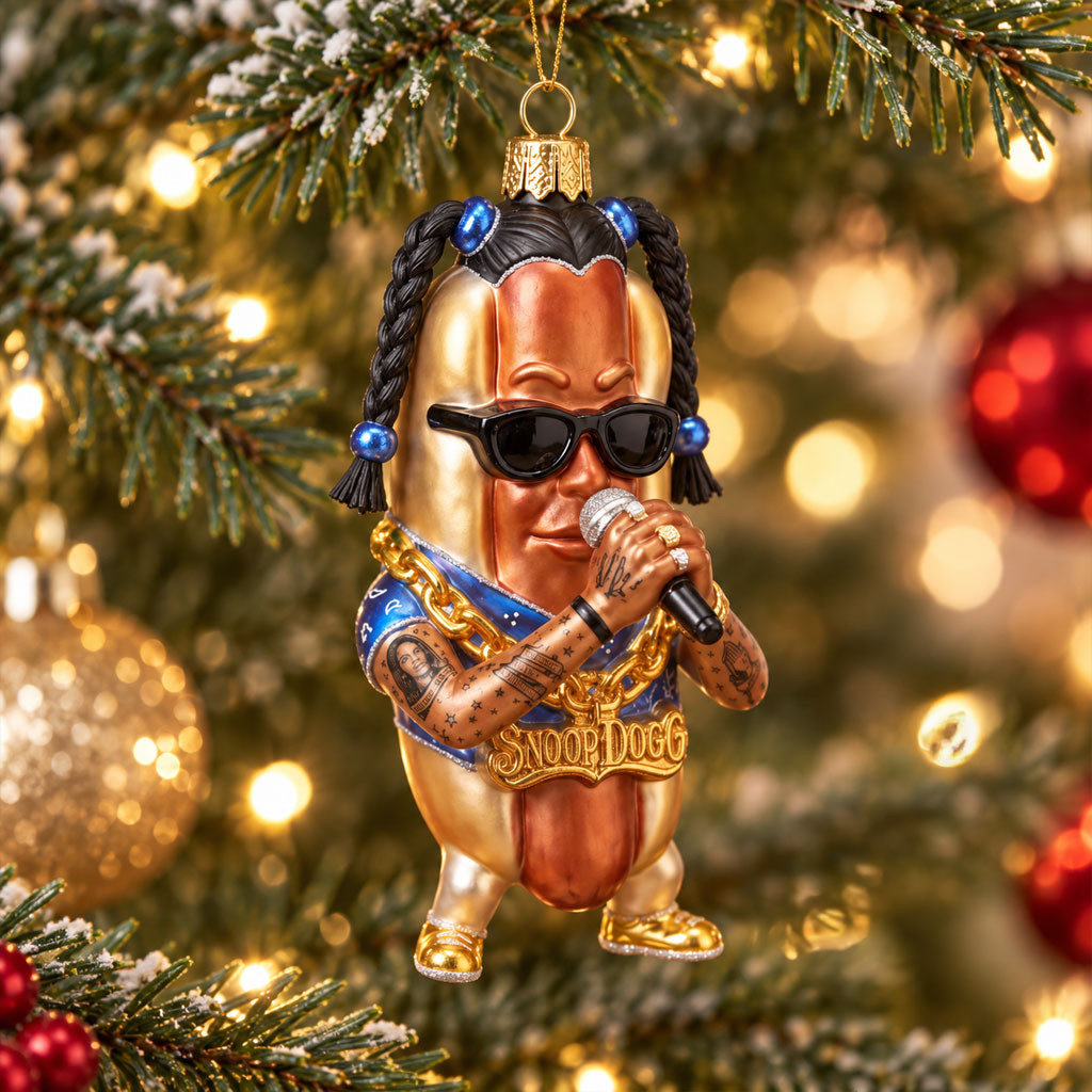 Snoop Dogg Hot Dog Taco Funny Ornament Christmas Tree Ornaments Holiday Decor Snoop Dogg Hot Dog Taco Funny Ornament Christmas Tree Ornaments Holiday Decor