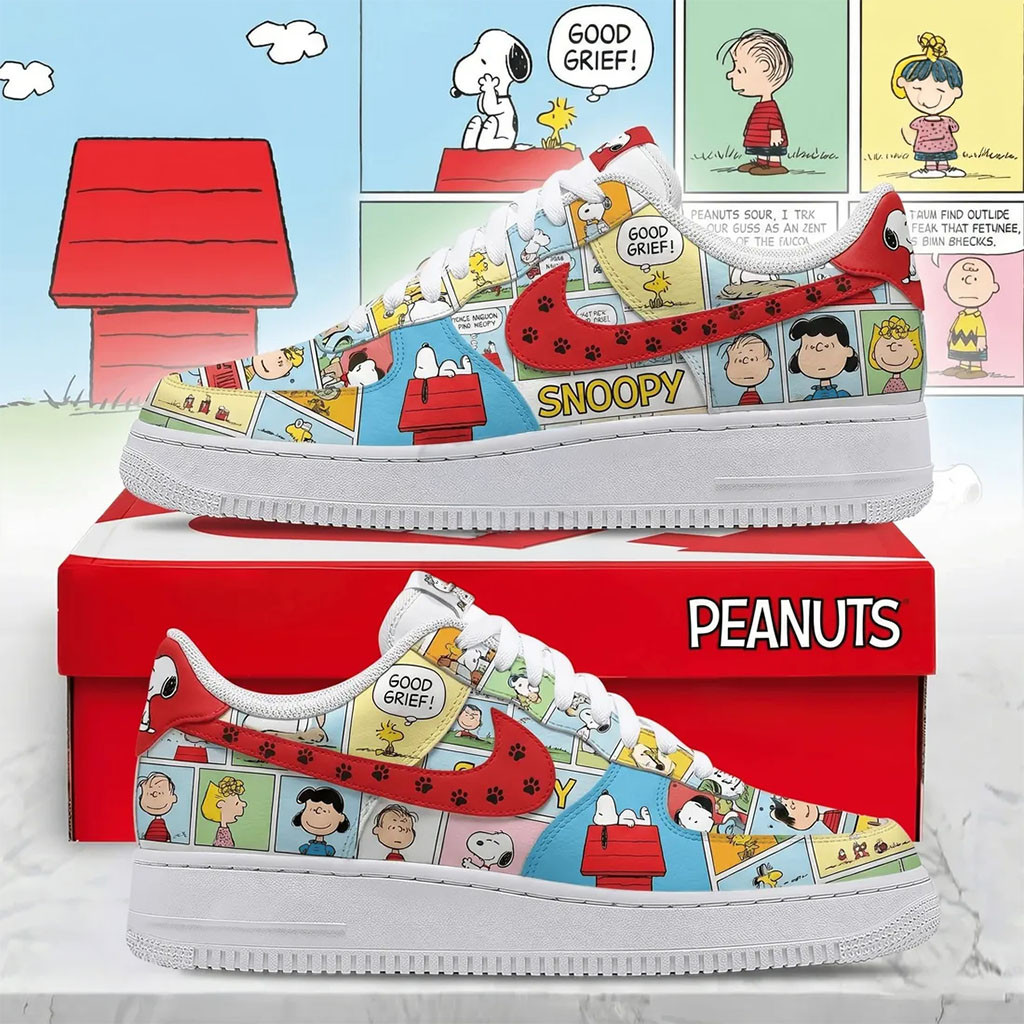 Snoopy Cartoon Character Shoes Sneakers Peanuts Merch Birthday Present For Son