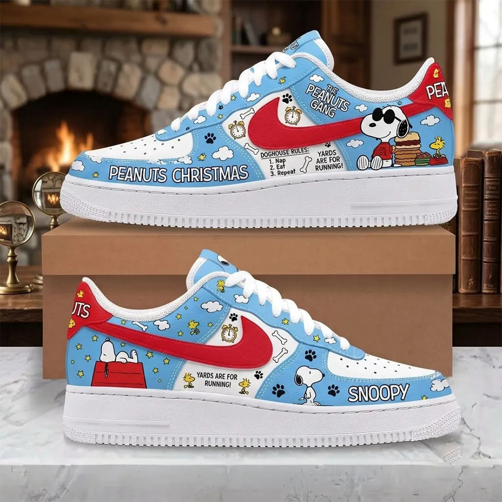Snoopy Christmas Peanuts Gang Sneakers Yards Are For Running Shoes Peanuts Merch Xmas Gifts Snoopy Christmas Peanuts Gang Sneakers Yards Are For Running Shoes Peanuts Merch Xmas Gifts