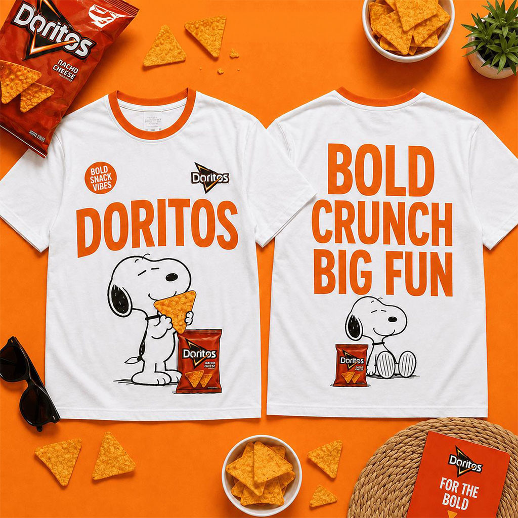 Snoopy Doritos Bold Crunch Big Fun Graphic T-Shirt Snoopy Shirt Gifts For Besties Snoopy Doritos Bold Crunch Big Fun Graphic T-Shirt Snoopy Shirt Gifts For Besties