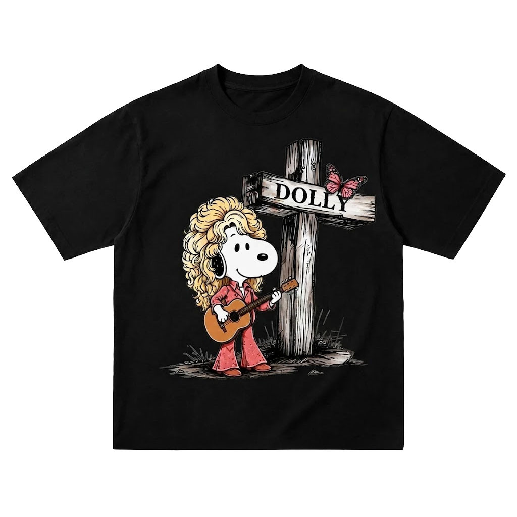 Snoopy x Dolly Parton Memorial T-Shirt Country Music Tribute Tee In Loving Memory Gift For Fans