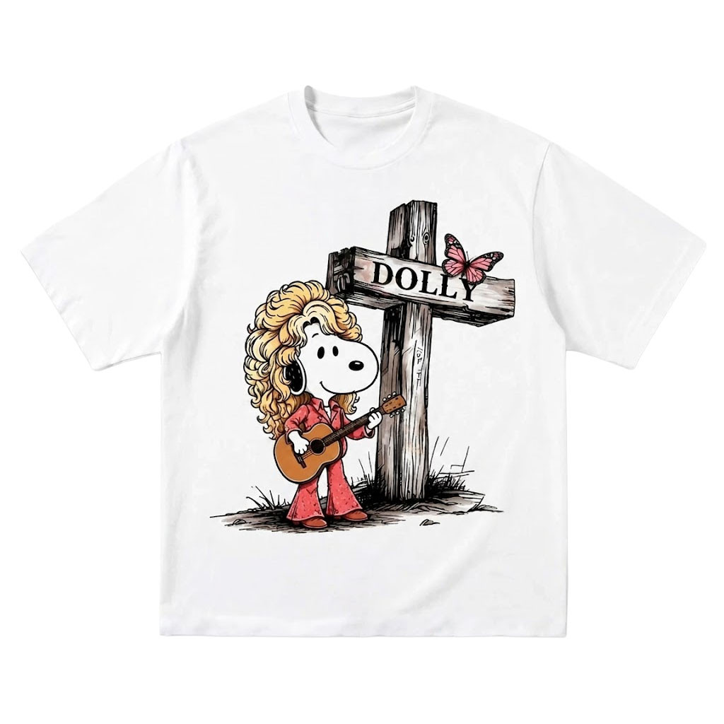 Snoopy x Dolly Parton Memorial T-Shirt Country Music Tribute Tee In Loving Memory Gift For Fans