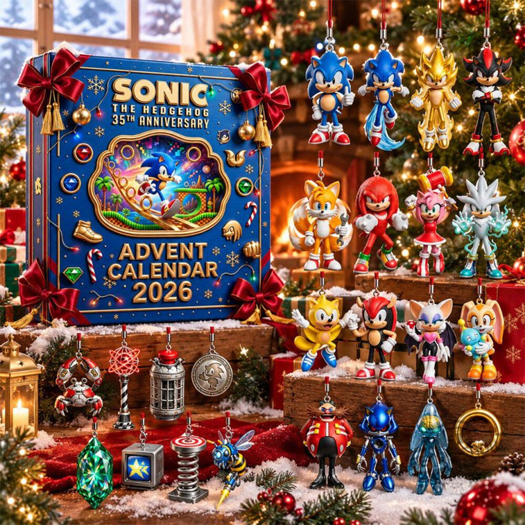 Sonic the Hedgehog 35th Anniversary Advent Calendar 2026 Christmas Ornaments Decor Ideas