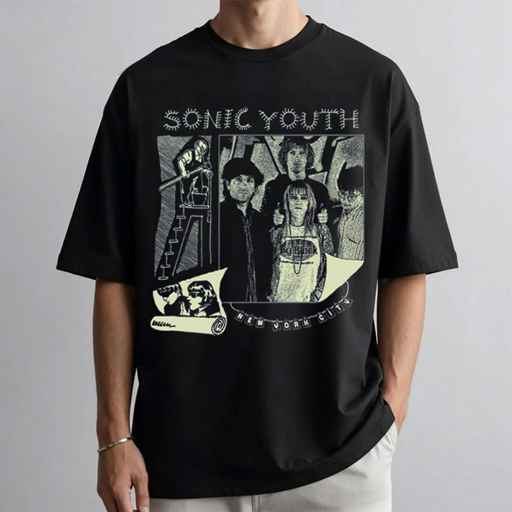 Sonic Youth Vintage Rock Band T-Shirt Sonic Youth Merch Gifts For Rock Music Fan
