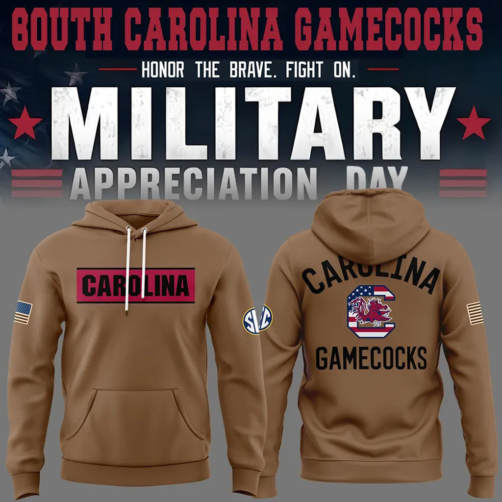 South Carolina Gamecocks Football Military Appreciation Hoodie SC Gamecocks Merch Dad Gifts