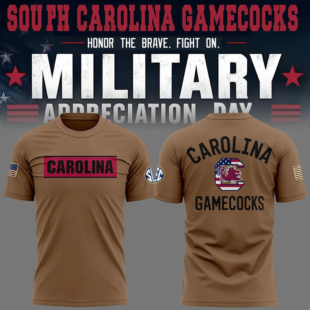 South Carolina Gamecocks Football Military Appreciation Shirt SC Gamecocks Merch Fan Gifts