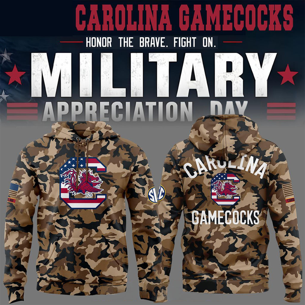 South Carolina Gamecocks Military Appreciation Camo Dress 2026 Hoodie SC Gamecocks Merch