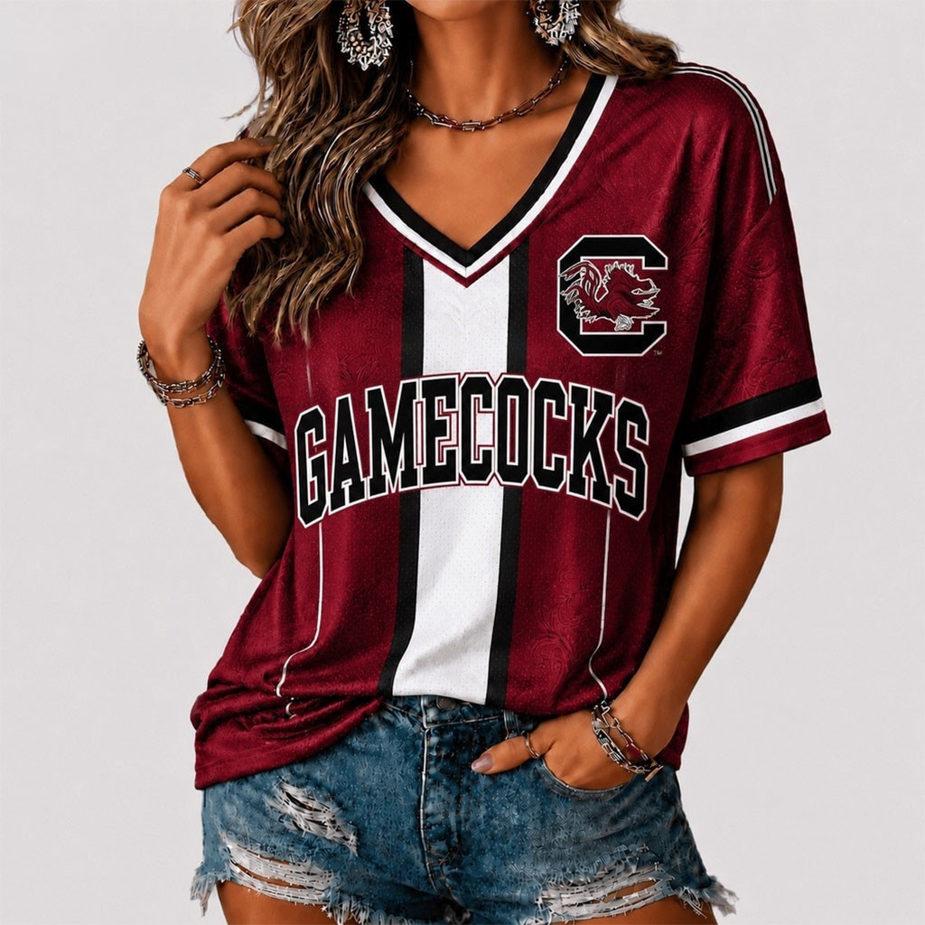 South Carolina Gamecocks Rivalry Game Spirit V-Neck T-Shirt Gamecocks Merch Gifts For Fans