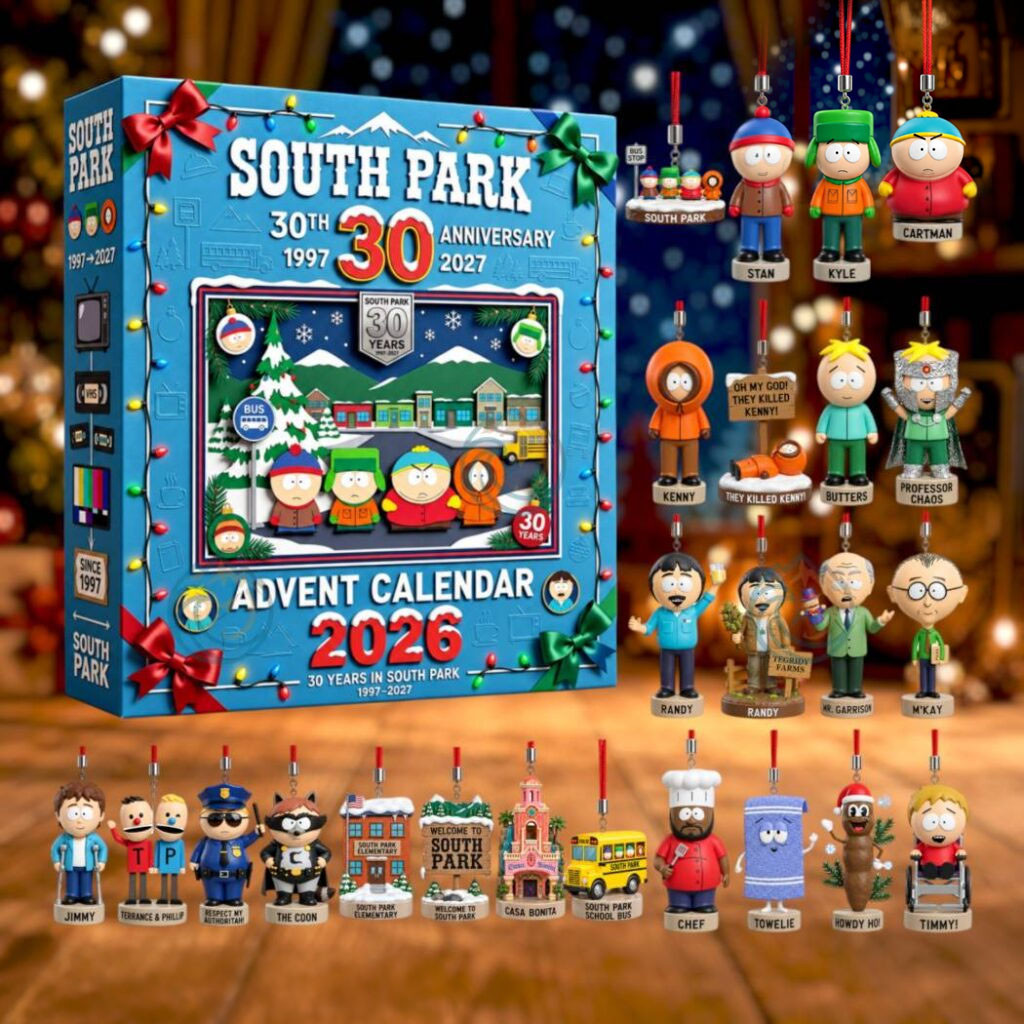 South Park 30th Anniversary 1996-2026 Advent Calendar Christmas Ornaments South Park Merch