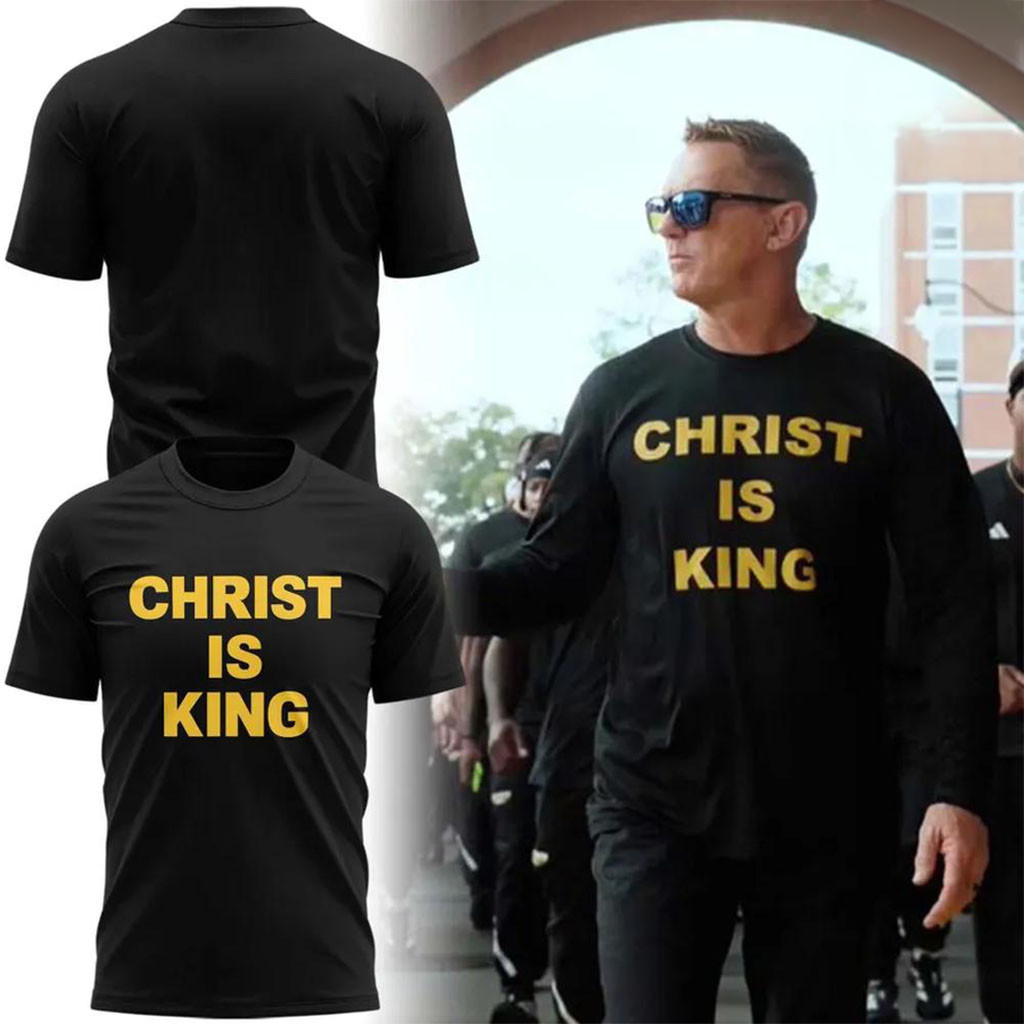 Southern Miss Golden Eagles Merch Christ Is King 2026 Black T-Shirt Gifts For Football Fan