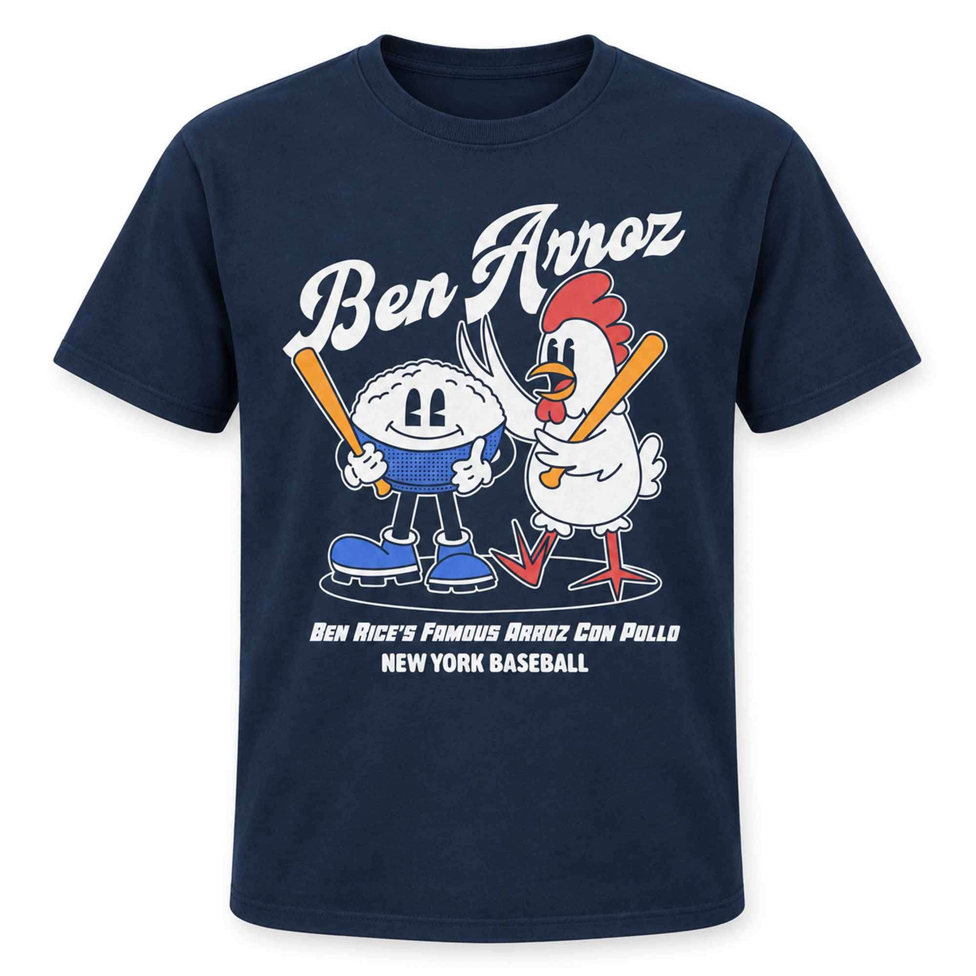 Spencer Jones Ben Arroz Ben Rice's Famous Arroz Con Pollo New York Baseball Shirt Fan Gifts