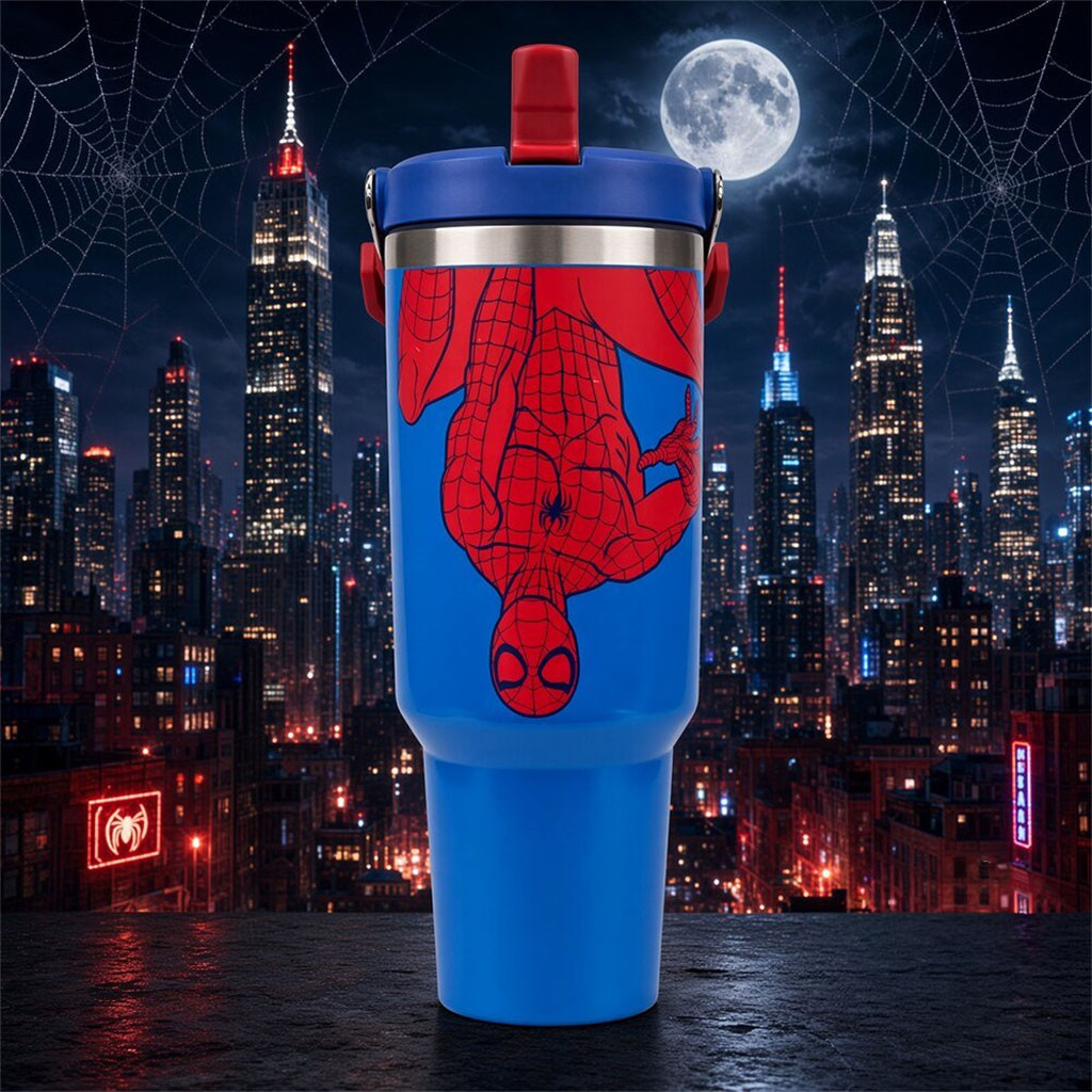 Spider Man Brand New Day Upside Down Character Tumbler Spider Man Merch Gifts For Son