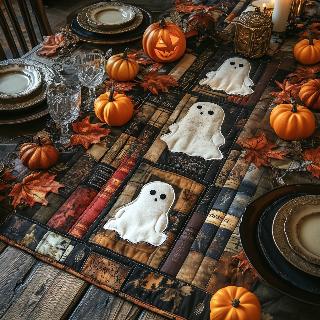 Spooky Stroll Quilted Table Runner Dinner Table Decor Ideas Cute Halloween Presents
