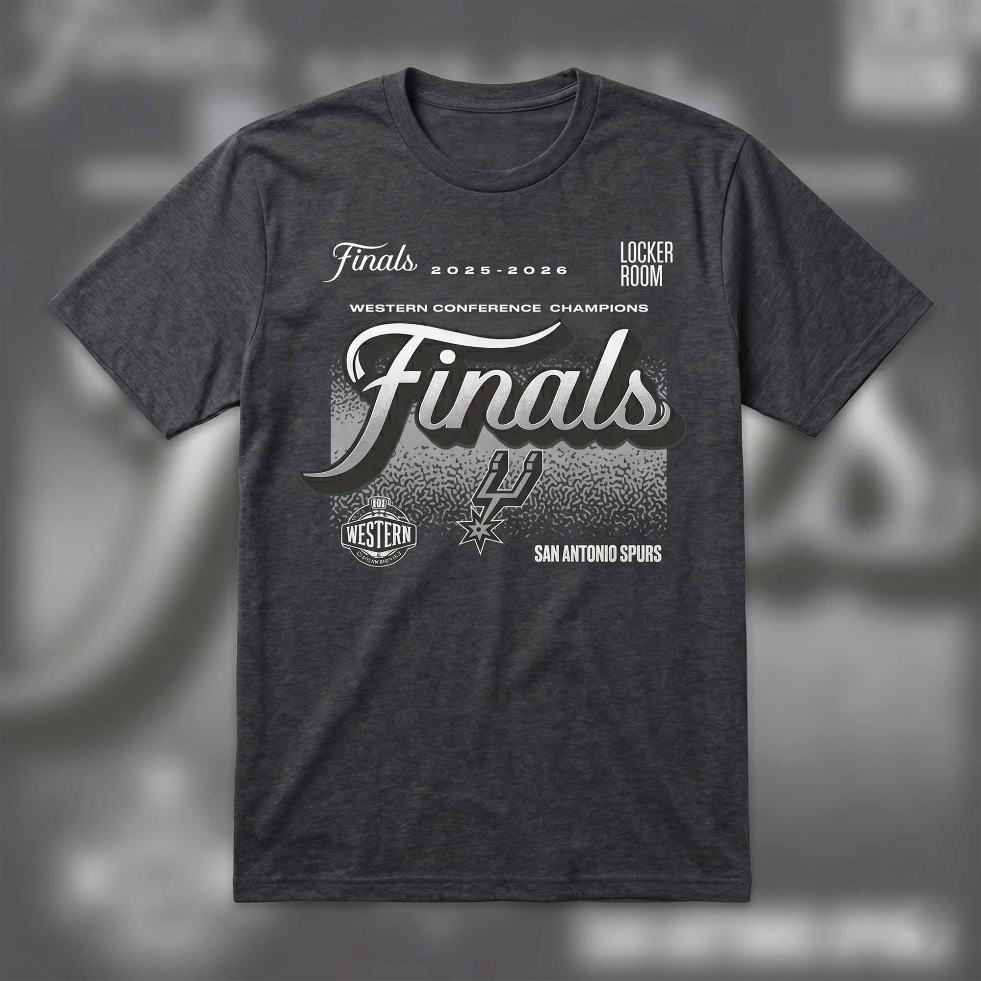 Spurs 2026 Western Conference Champions Locker Room T-shirt