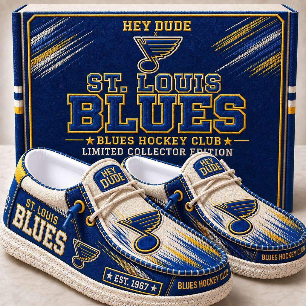 St Louis Blues Merch Est 1967 Blues Hockey Club Slip-On Loafers Best Gift For Husband St Louis Blues Merch Est 1967 Blues Hockey Club Slip-On Loafers Best Gift For Husband