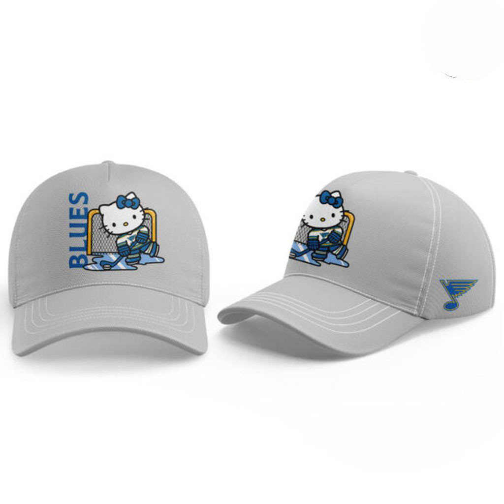 St Louis Blues X Hello Kitty 2026 2027 Hat St Louis Blues Merch Cute Gift For Hockey Lovers