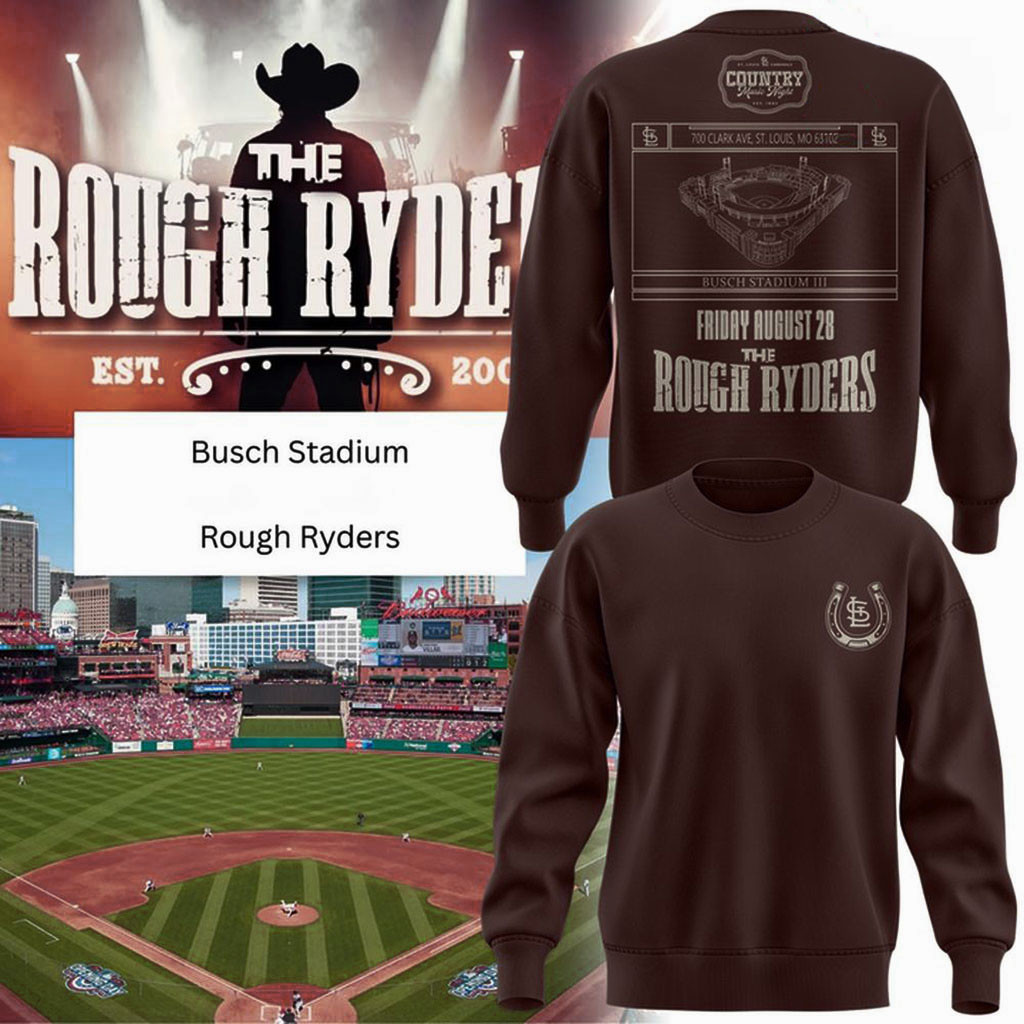 St Louis Country Night Music The Rough Ryders 2026 Sweatshirt St Louis Cardinals Merch