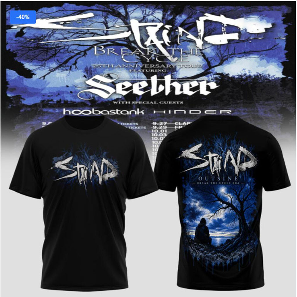 Staind Break The Cycle 25th Anniversary Tour Shirt Staind Merch Unique Gifts For Music Lovers Staind Break The Cycle 25th Anniversary Tour Shirt Staind Merch Unique Gifts For Music Lovers