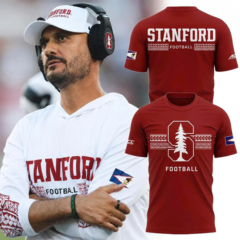 Stanford Cardinal Football Coach Tavita Pritchard Graphic T-Shirt Stanford Cardinal Merch