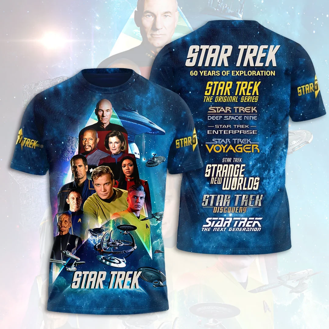 Star Trek 60 Years Of Exploration T-Shirt Original Series Legacy Star Trek Merch Gifts For Fans Star Trek 60 Years Of Exploration T-Shirt Original Series Legacy Star Trek Merch Gifts For Fans