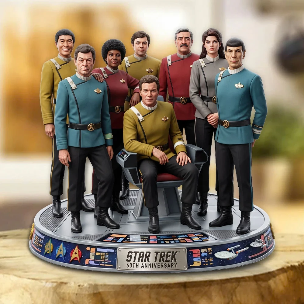 Star Trek 60th Anniversary 2026 Acrylic Plaque Collectible Gifts For Star Trek Fans