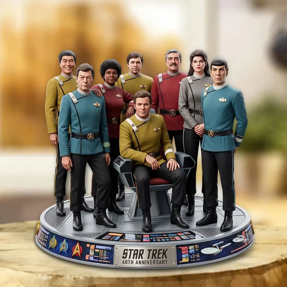Star Trek 60th Anniversary 2026 Acrylic Plaque Star Trek Merch Sci Fi Fan Collectible Star Trek 60th Anniversary 2026 Acrylic Plaque Star Trek Merch Sci Fi Fan Collectible