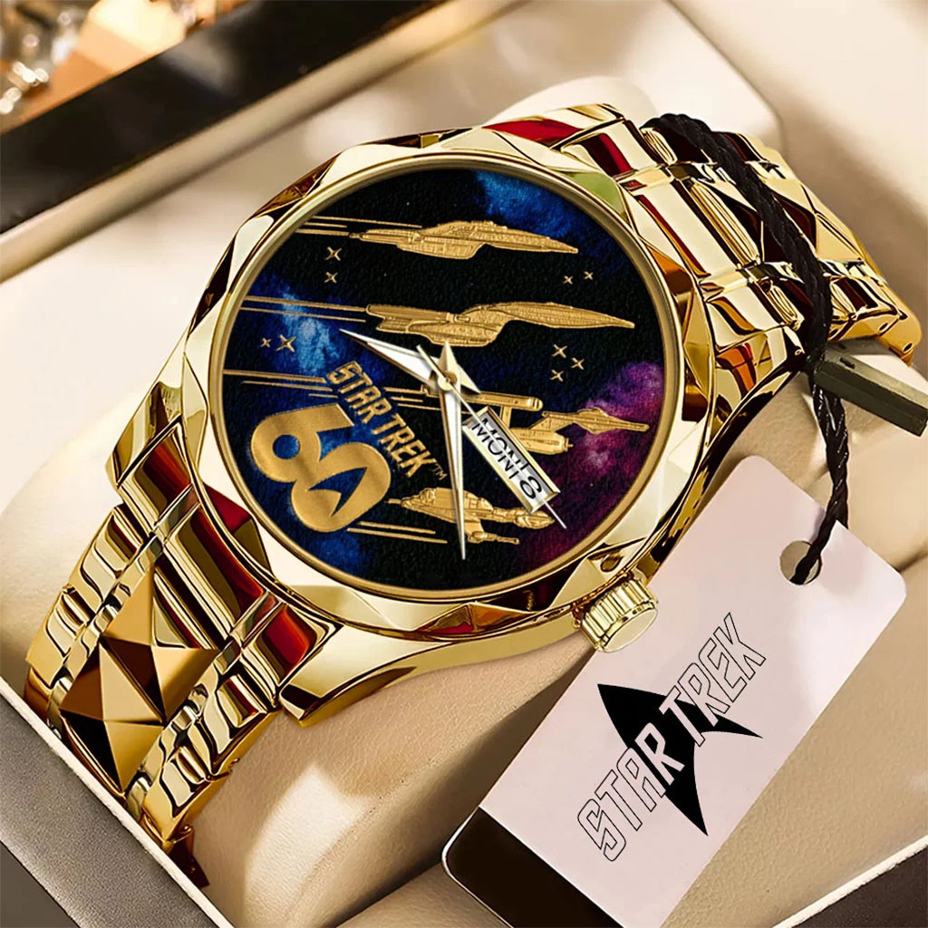 Star Trek 60th Anniversary Alloy Luxury Quartz Watch Star Trek Merch Sci Fi Movie Fan Gift Idea