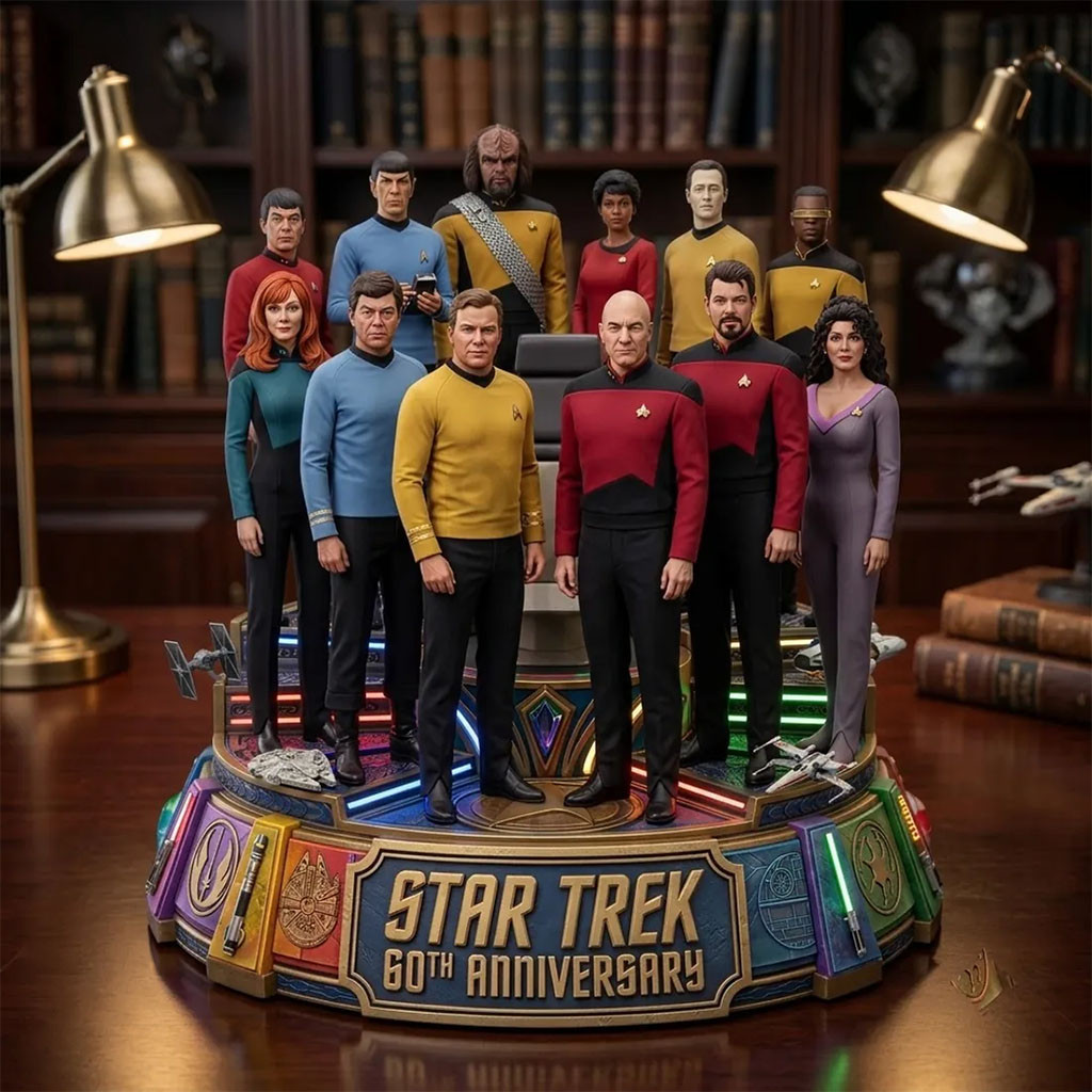 Star Trek 60th Anniversary Characters Acrylic Plaque Star Trek Merch Decor Gift For Movie Fans