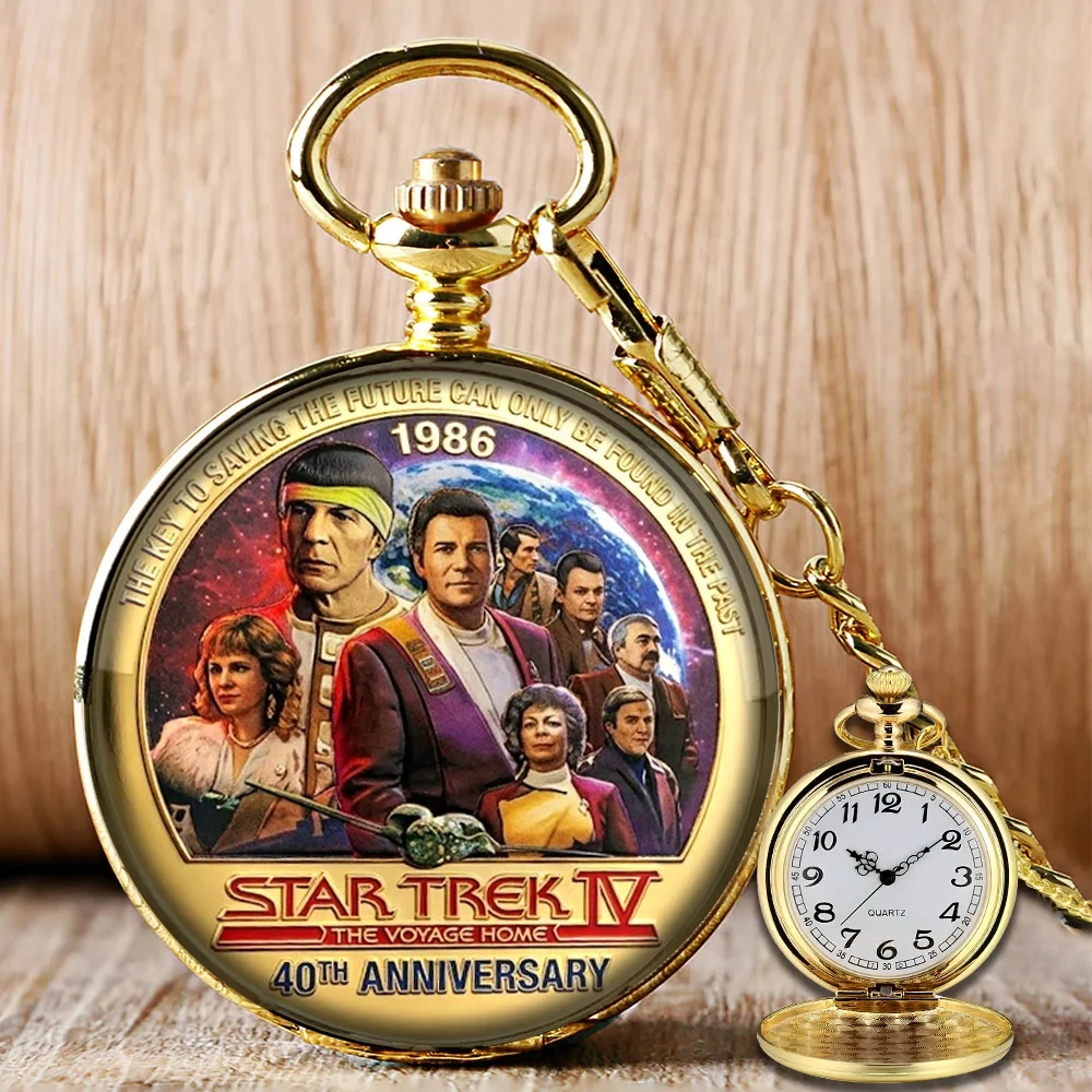 Star Trek Merch 1966-2026 Commemorative Pocket Watch Classic Sci-Fi Anniversary Keepsake
