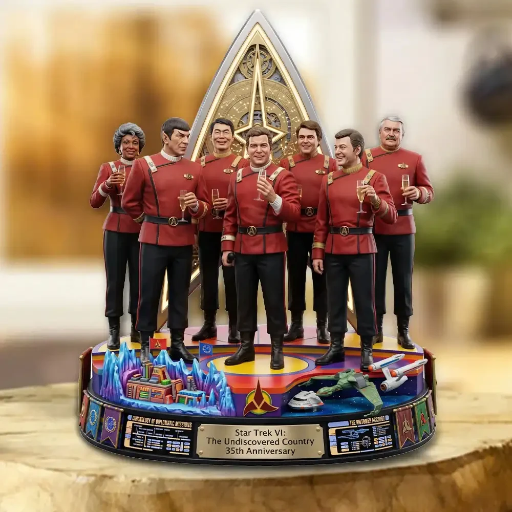 Star Trek VI The Undiscovered Country 35th Anniversary Acrylic Plaque Star Trek Merch Decor Star Trek VI The Undiscovered Country 35th Anniversary Acrylic Plaque Star Trek Merch Decor