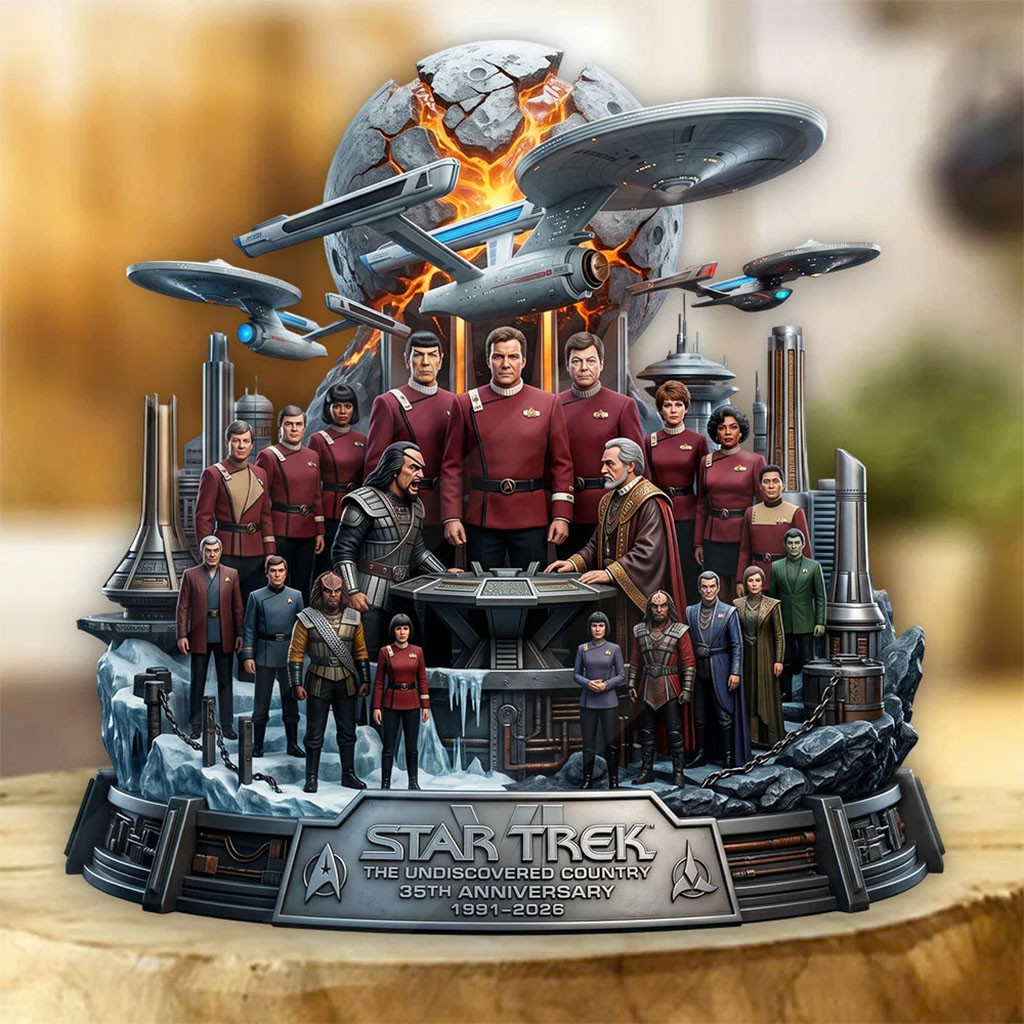 Star Trek VI The Undiscovered Country 35th Anniversary Acrylic Plaque Star Trek VI Merch 2026